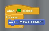 Block to show how to move to the mouse pointer