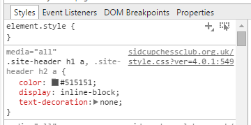 Location of CSS File