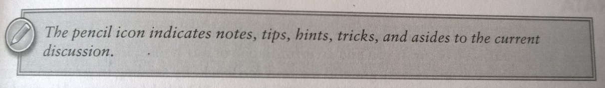 How tips are shown in the book