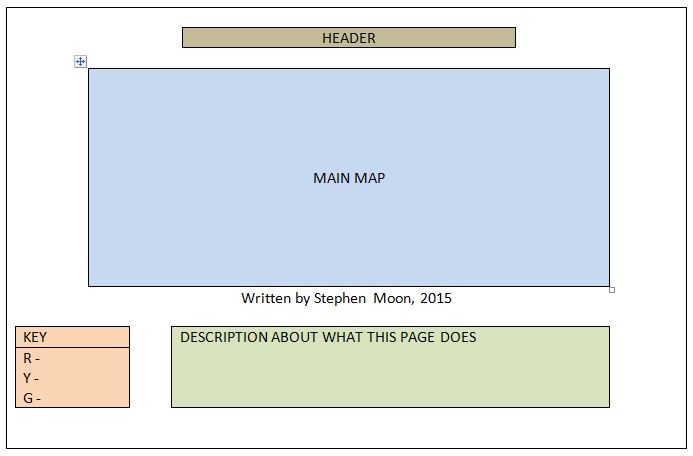 An indication of how the main web application will look