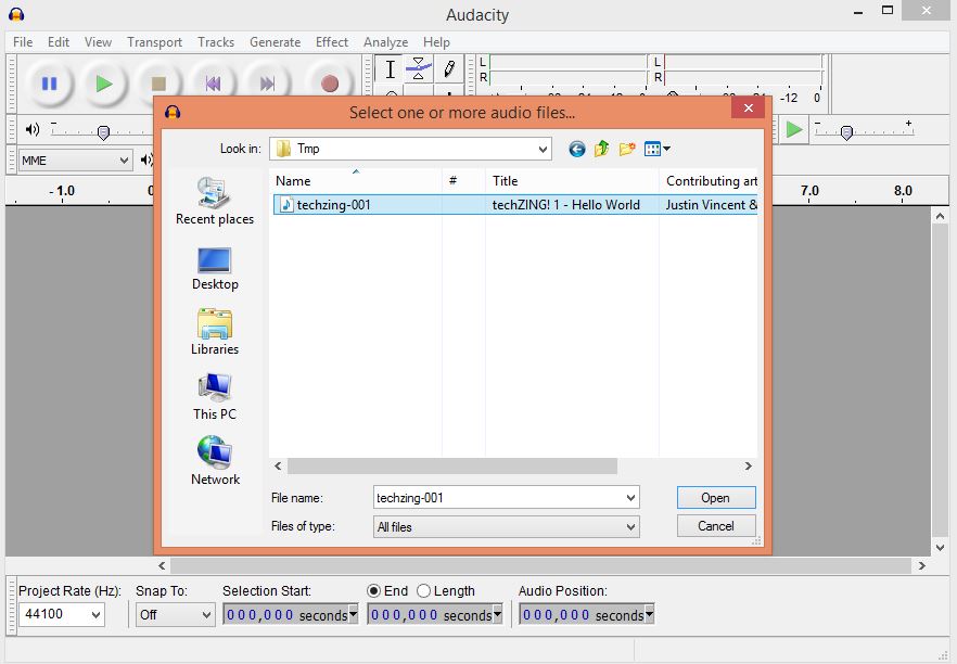 Importing a file