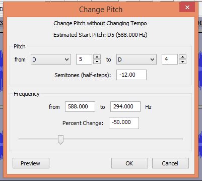 Setting the reduced pitch