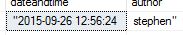 Showing how the 1st and last columns still have quotes after importing