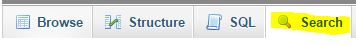 The Search tab