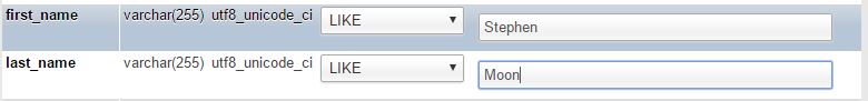 Searching based on two fields