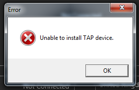 no tap device installed