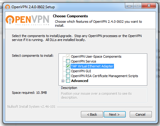 installing solution via open vpn