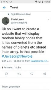 Twitter Screenshot
