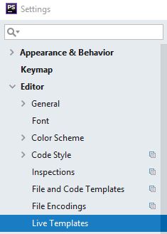 Settings screen