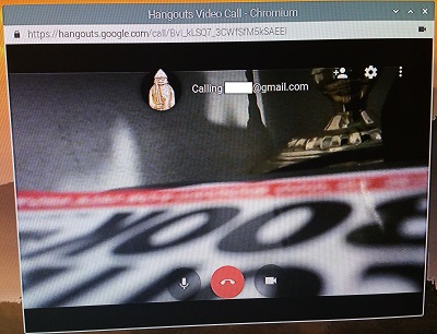 Image of the webcam working