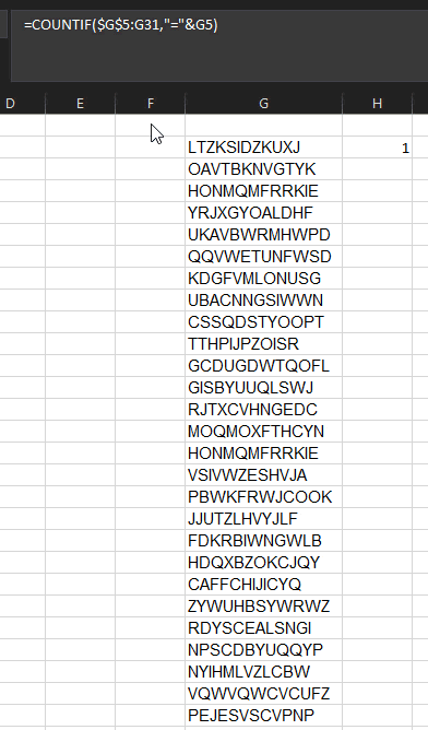 Count IF method