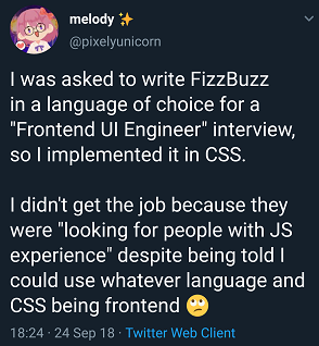 CSS Tweet