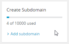 Adding a subdomain