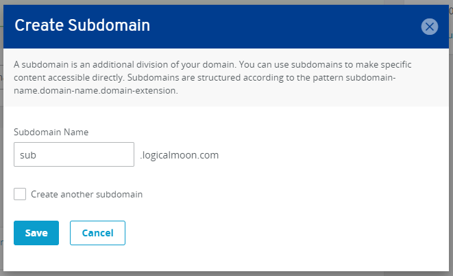 Choosing subdomain name