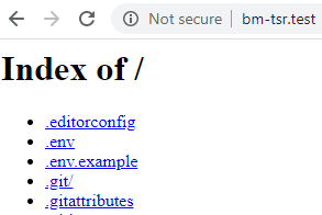 A broken site