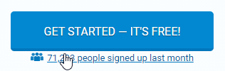 Signing up for an account
