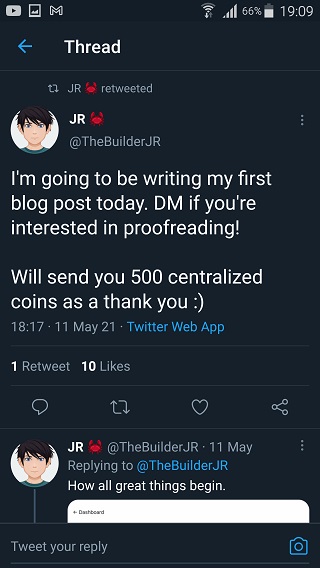 Help from Twitter