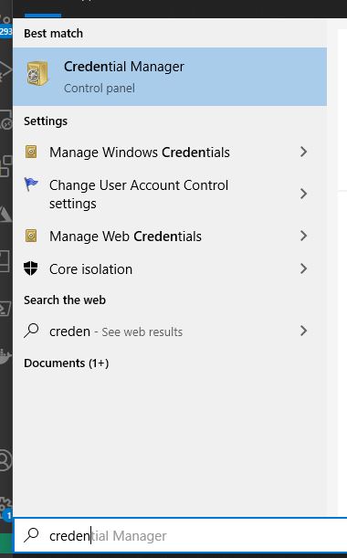 The Credential Manager