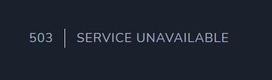 Application in maintenance mode